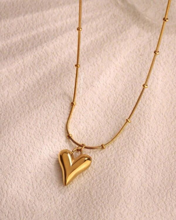 Elongated Heart Necklace