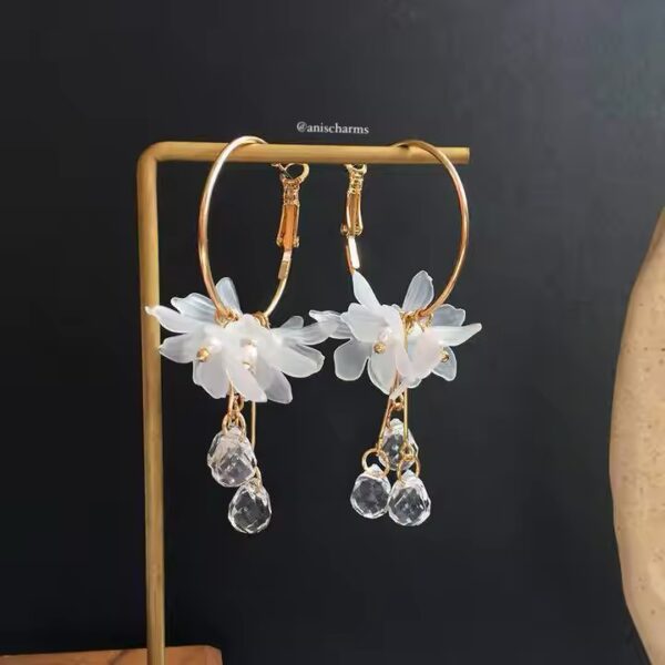 Crystal Flower Earrings