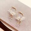 Crystal Flower Earrings