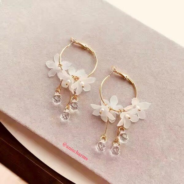 Crystal Flower Earrings