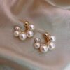 Pearl C Hoop Earrings!