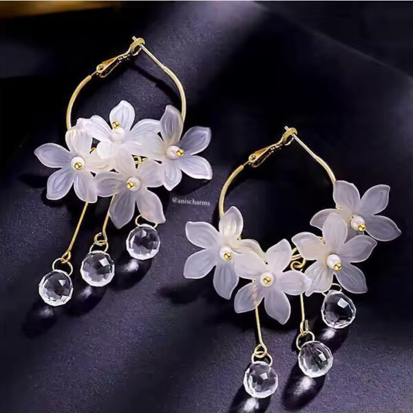 Crystal Flower Earrings