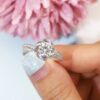 Flower Solitaire Zirconia Ring