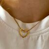Golden Heart Knot Necklace