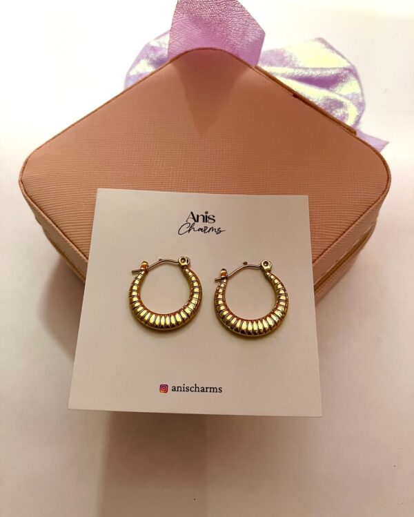 Textured Statement Hoop Earrings