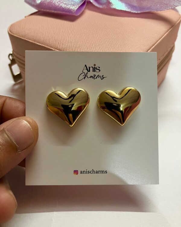 481578542_17893574862175732_8068566481789253820_n Glossy Puffy Heart Studs