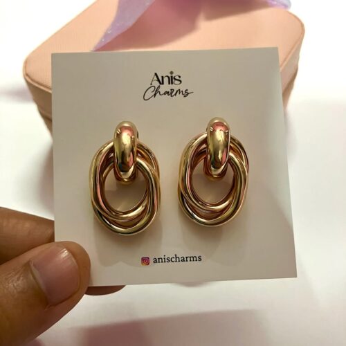 Chunky Triple Loop Earrings