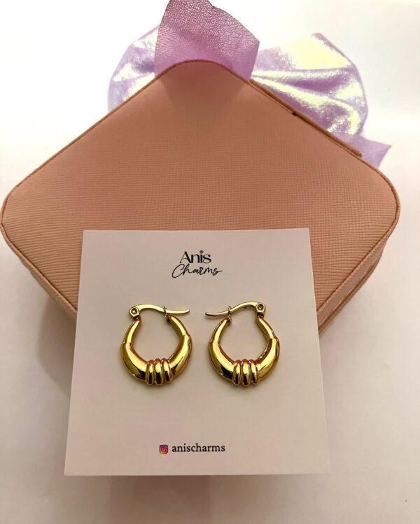 Shell Inspired Petite Hoops Earrings