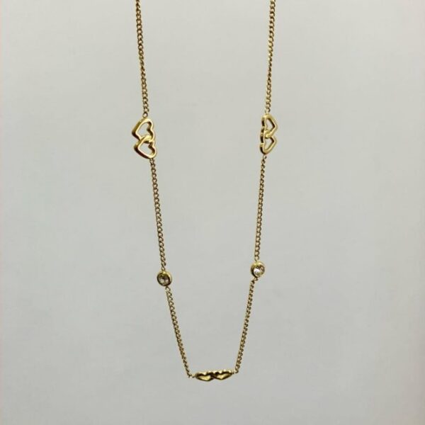 Dual Heart Charms Necklace