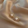 Whirlpool Shape Pearl Earrings