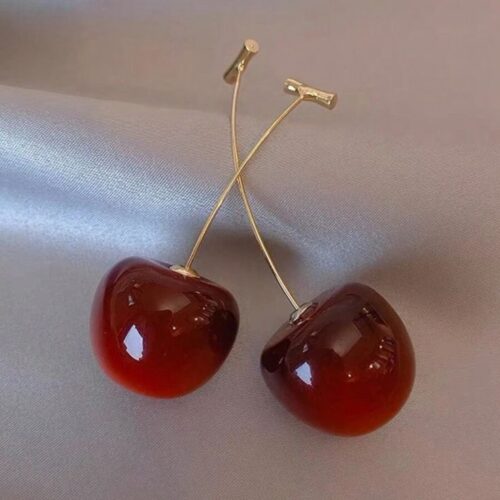 cherry earrings