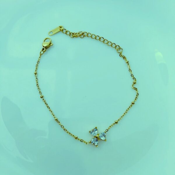 Anti Tarnish Floral Bracelet