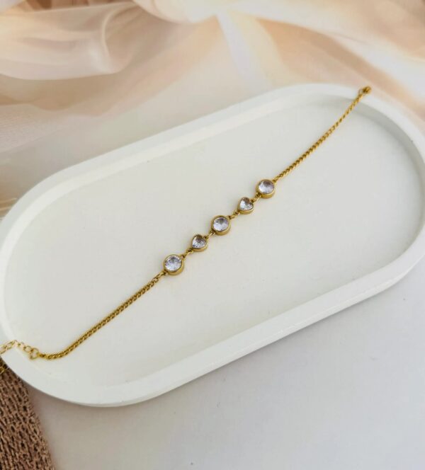 Anti Tarnish Floral Bracelet