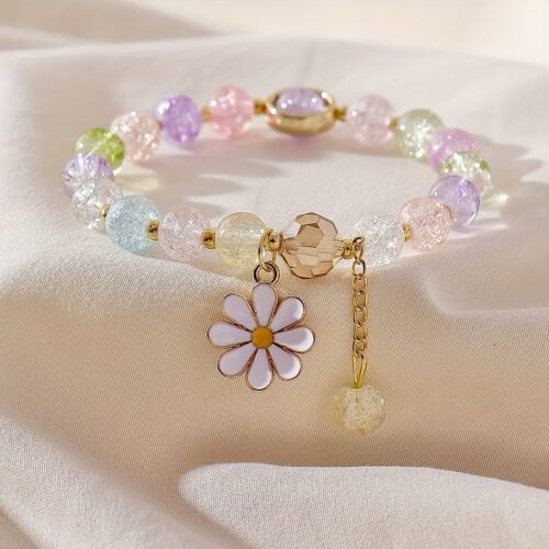 daisy charm beads bracelet 1 daisy charm beads bracelet 1
