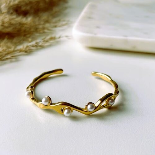 pearl wave bracelet pearl wave bracelet