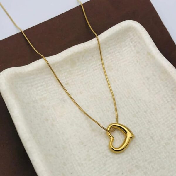 hollow heart pendant necklace hollow heart pendant necklace