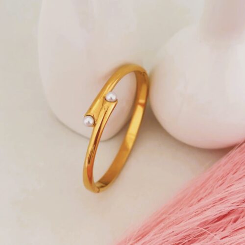 duet pearl bracelet Anti Tarnish Floral Bracelet