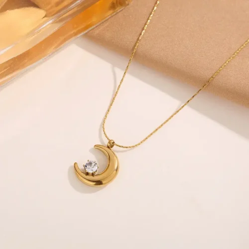 crescent moon necklace